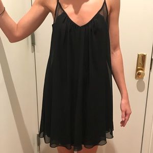 Black babydoll swing dress